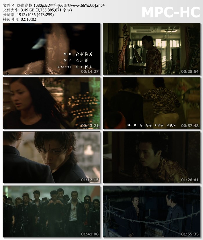 经典高分动作《热血高校三部全》1080p.BD中字
