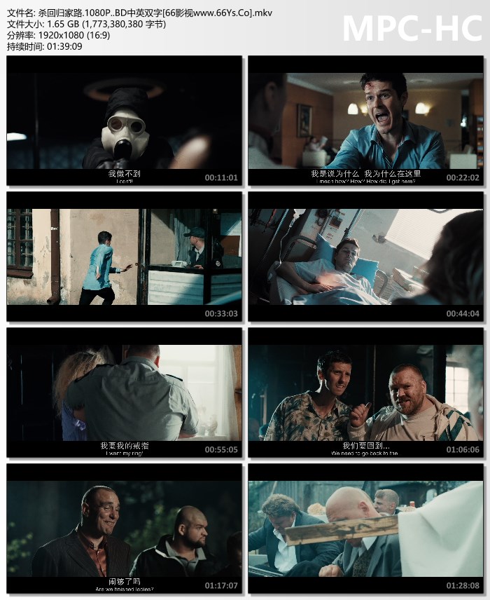 高分动作喜剧《杀回归家路》1080p.BD中英双字