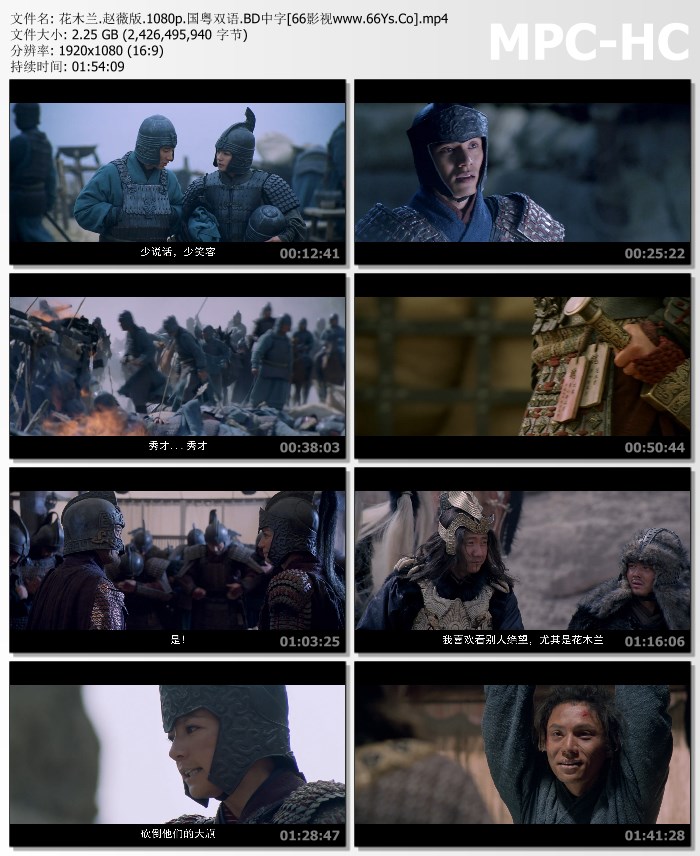 国产动作《花木兰.赵薇版》1080p.国粤双语.BD中字