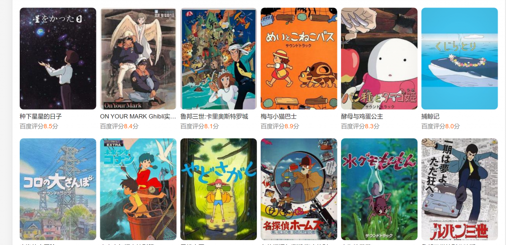 高清动漫《宫崎骏动画全集》合集共计499G、简体中文