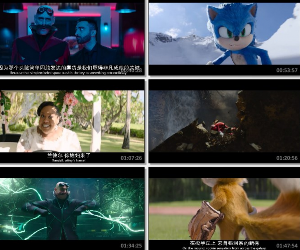 2022动作喜剧《刺猬索尼克2》1080p.国英双语.BD中英双字